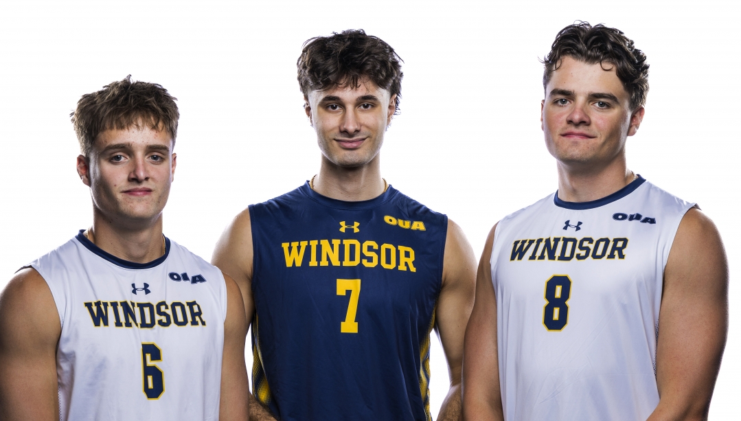 Lancers men's volleyball players