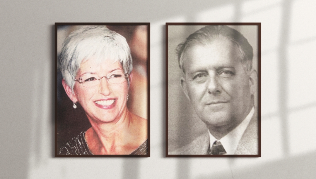 (Left) Catherine Quinlan (Right) Dr. Lucjan Krause