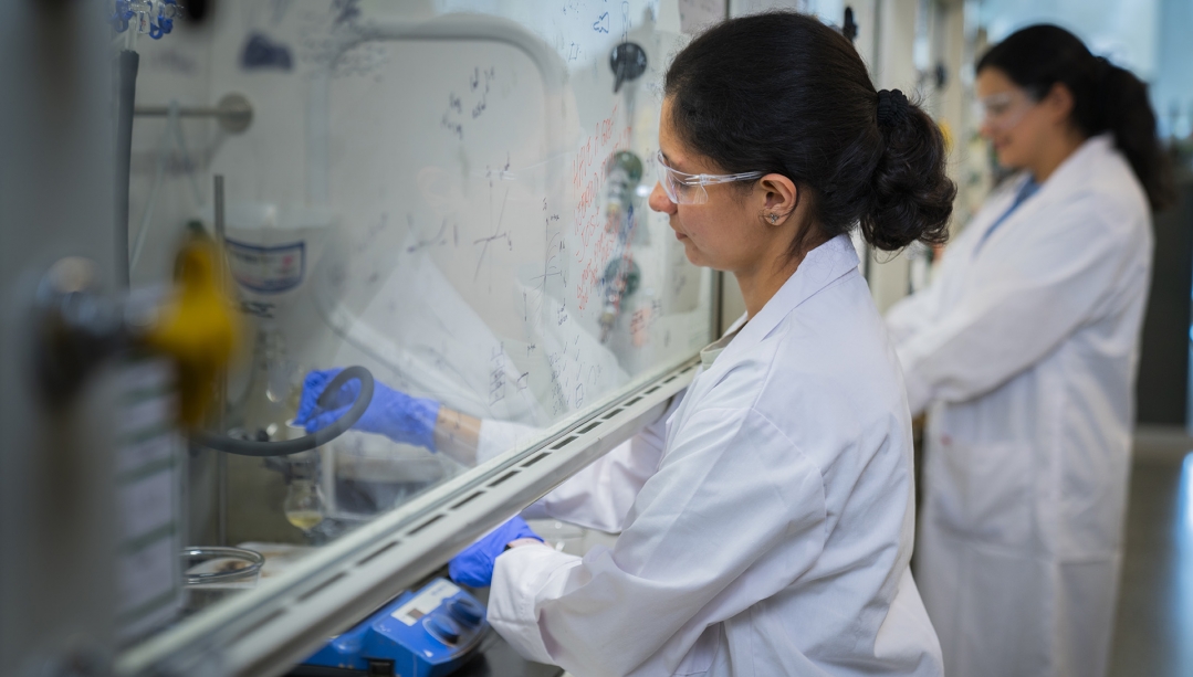 Researchers perform lab study in the Essex Centre of Research (CORe).