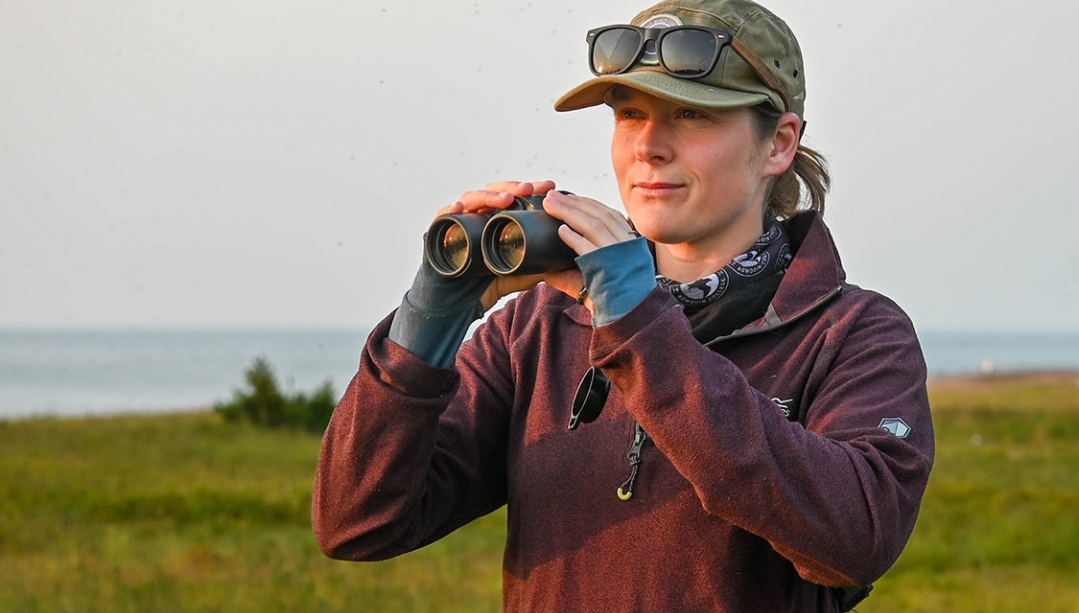 Sarah Dobney, PhD Candidate, on Kent Island