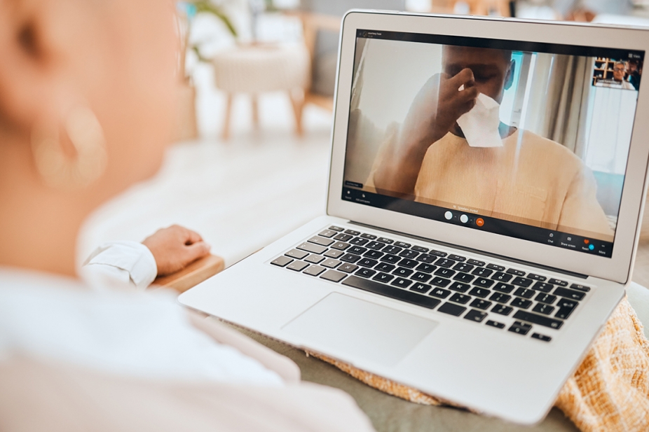 image of online counselling session