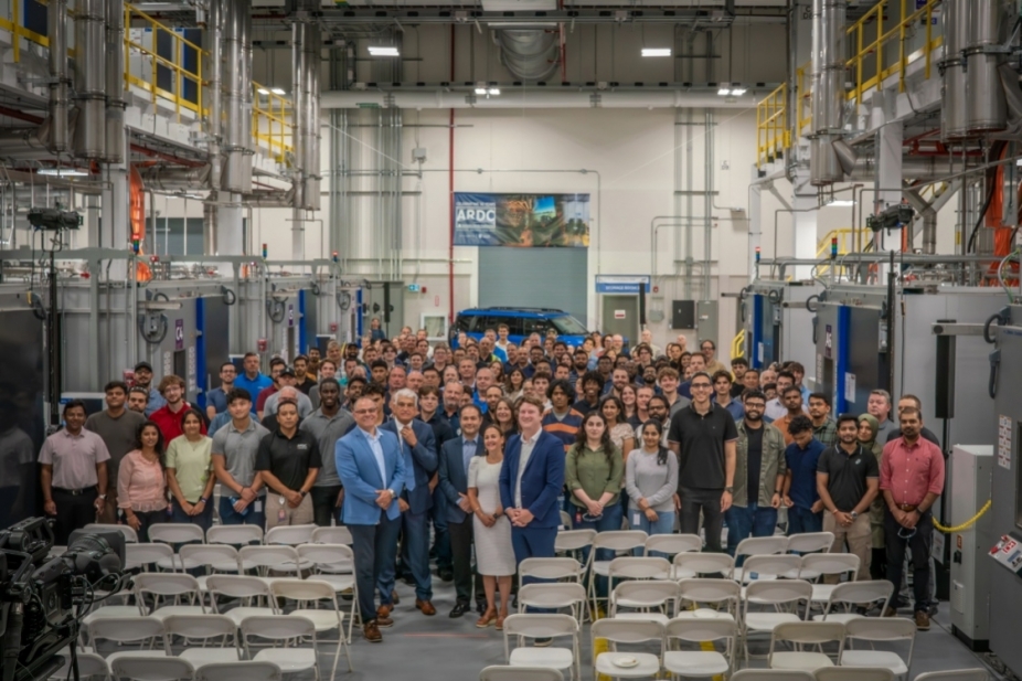 Group photo at the Stellantis Canada-University of Windsor 30 year partnership celebration