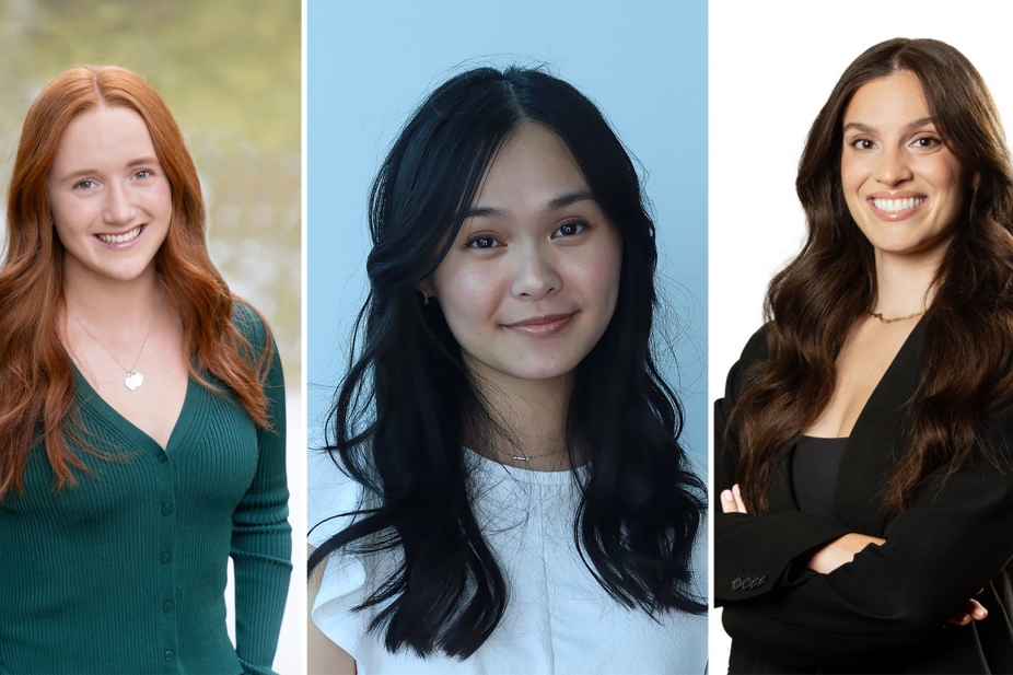 Image of the three 2025 ATHENA Scholarship Fund recipients