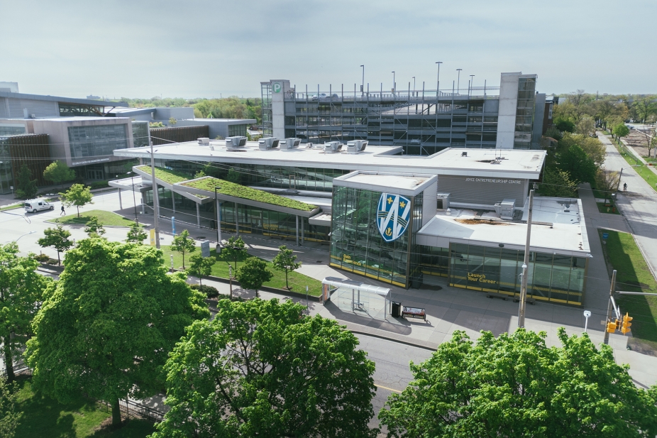 Drone photo of Joyce Entrepreneurship Centre.