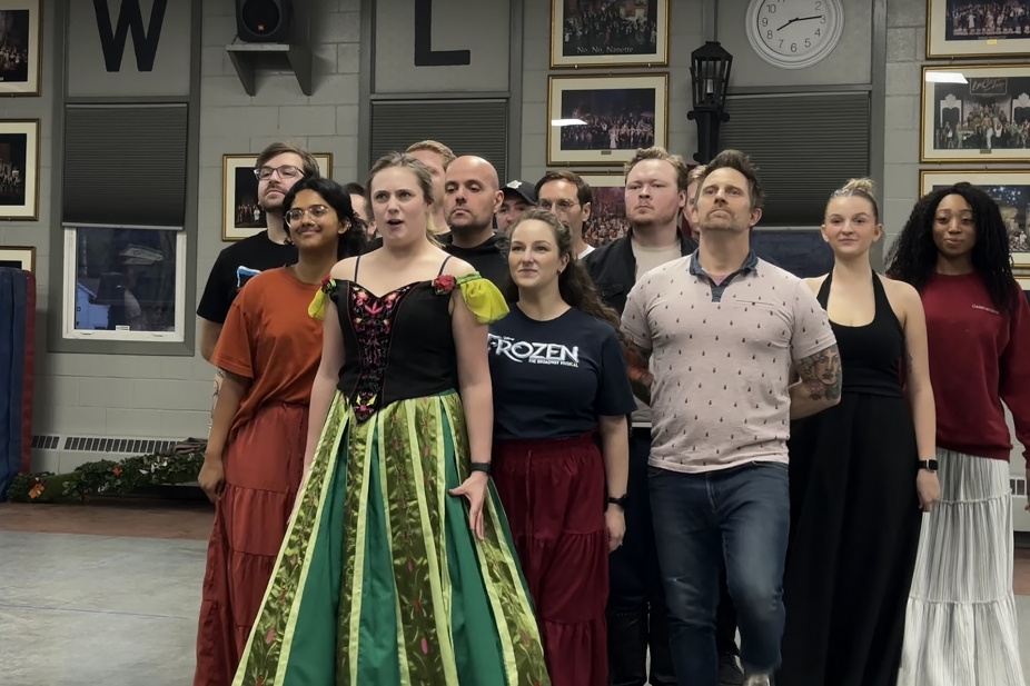Windsor Light cast rehearsing Frozen.