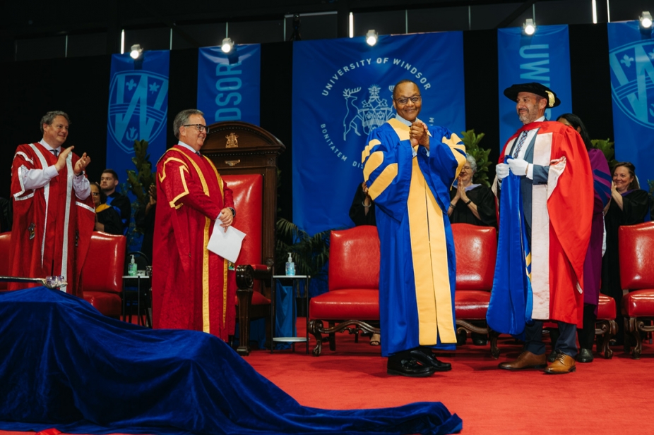 Honorary degree presentation at convocation
