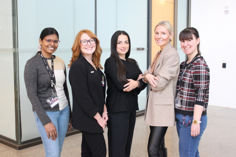 Hema Priya Mahendran, Lisa Porter, Ingrid Qemo, Dorota Lubanska, and Bre-Anne Fifield