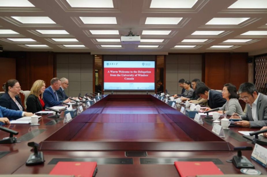 UWindsor senior leaders visit Jiangnan University.