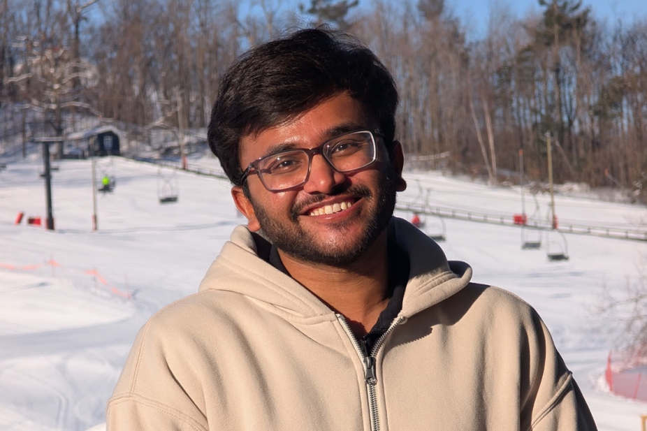 portrait of Harshkumar Nayanbhai Patel outdoors