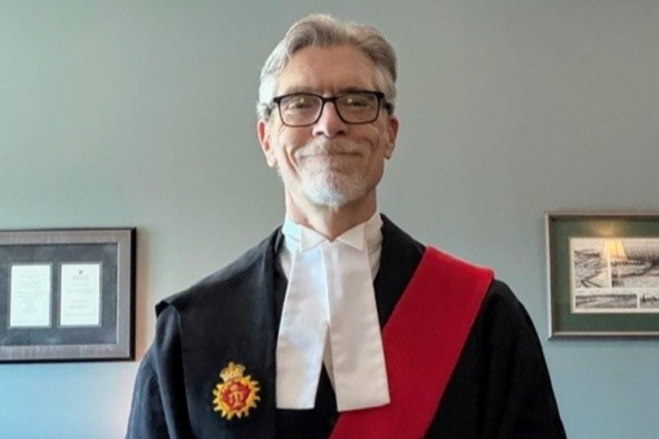 Justice Scott Pratt pictured in his judicial robes