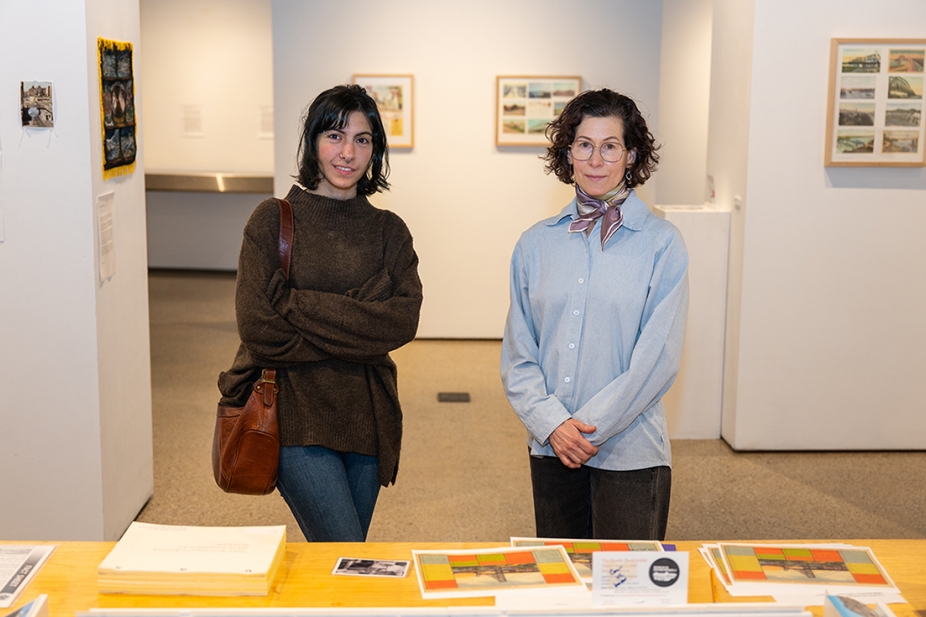 Photo of Niku Koochak and Dr. Lee Rodney in the SoCA Gallery