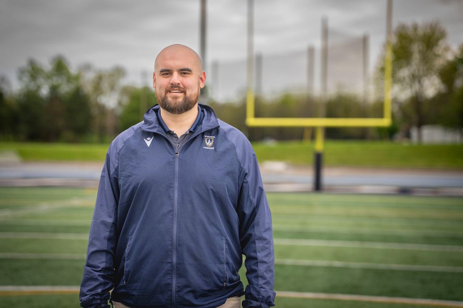 Randy Beardy on the football field