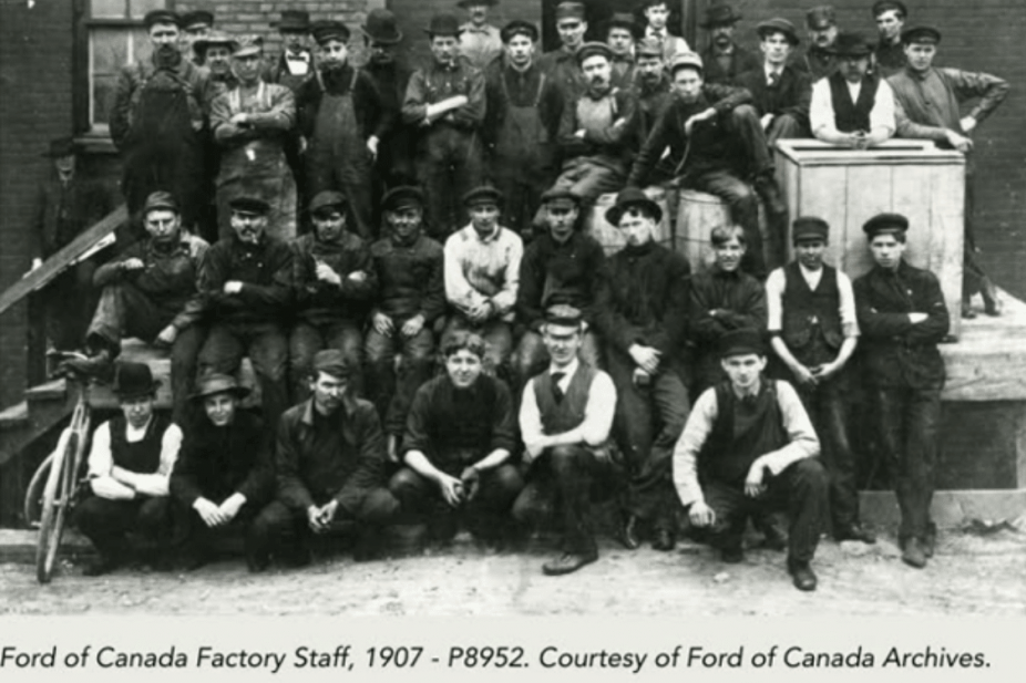 Ford of Canada Factory staff, 1907.
