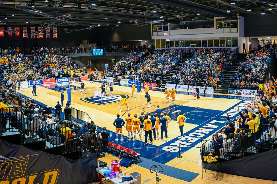 Championship volleyball at Toldo Lancer Centre.