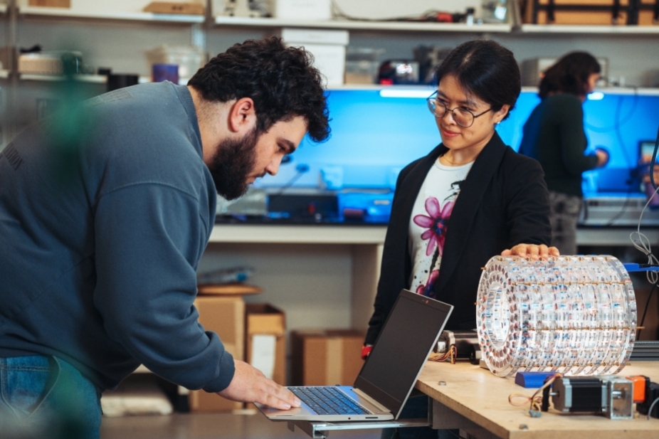Dr. Dan Xiao with student