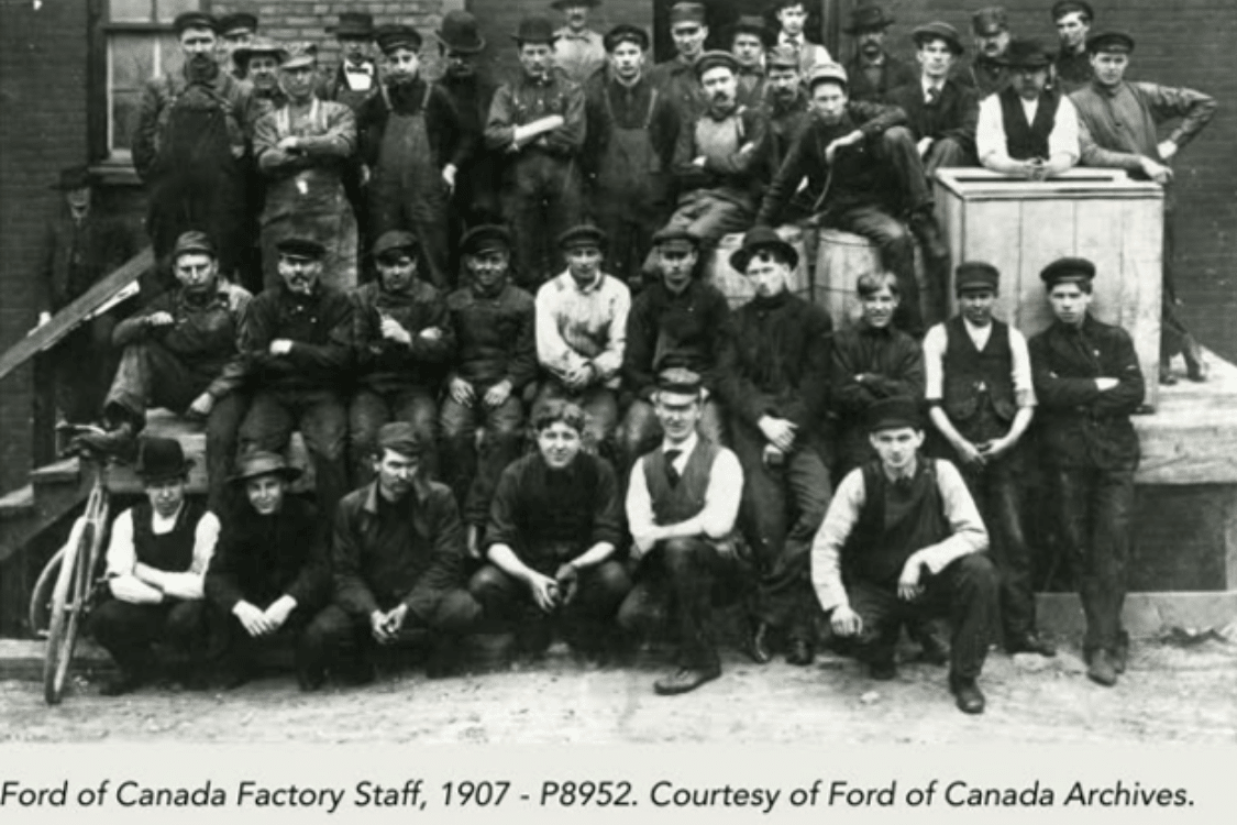 Ford of Canada Factory staff, 1907.