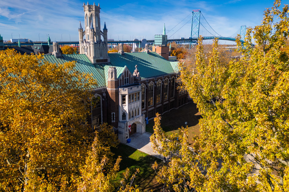 The University of Windsor campus in Windsor, Ont. The University placed 537th overall in the 2027 QS World University Rankings — its highest-ever global position and third consecutive year among the top 550 universities in the world. (FILES/University of Windsor)