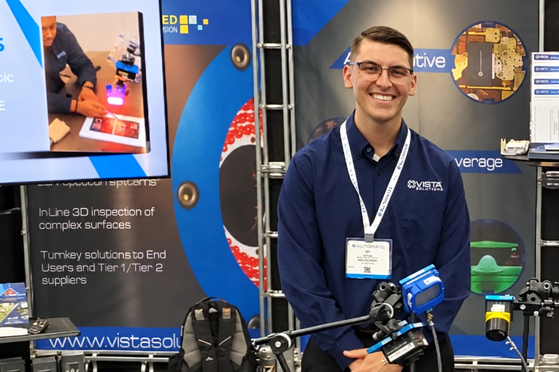 photo of Erik Parker at Vista Solutions trade show