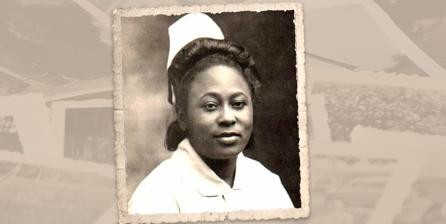 Historical photo of publich health nurse Bernice Redmon