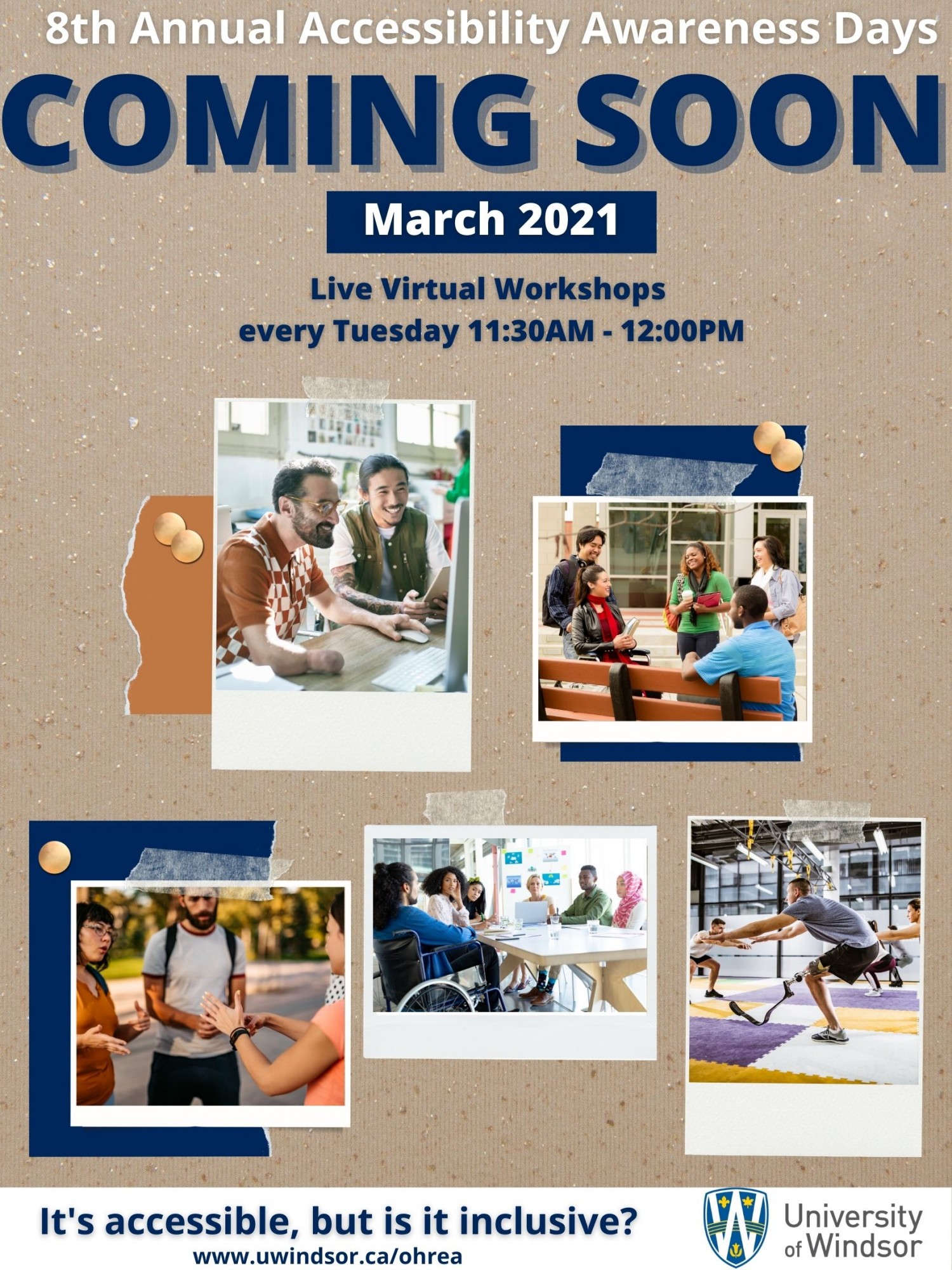 Accessibility Awareness Days 2021 Poster