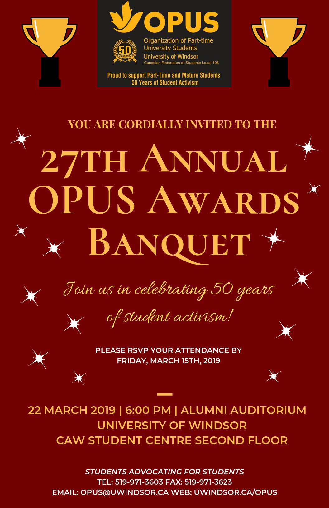 27th banquet poster