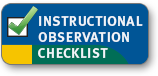 Instructional Observation Checklist