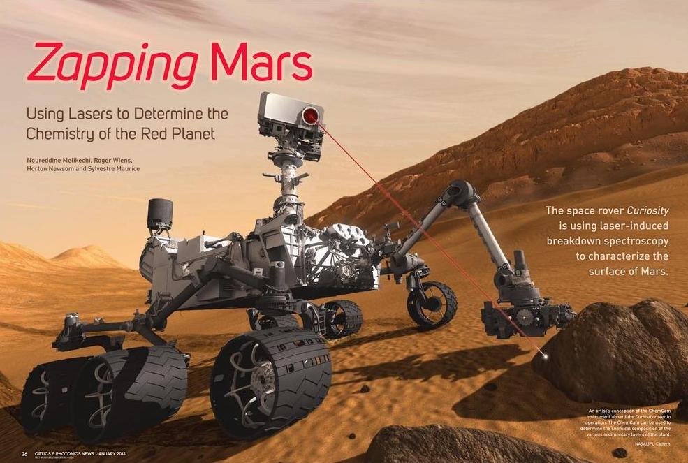 LIBS on Mars rover "Curiosity"