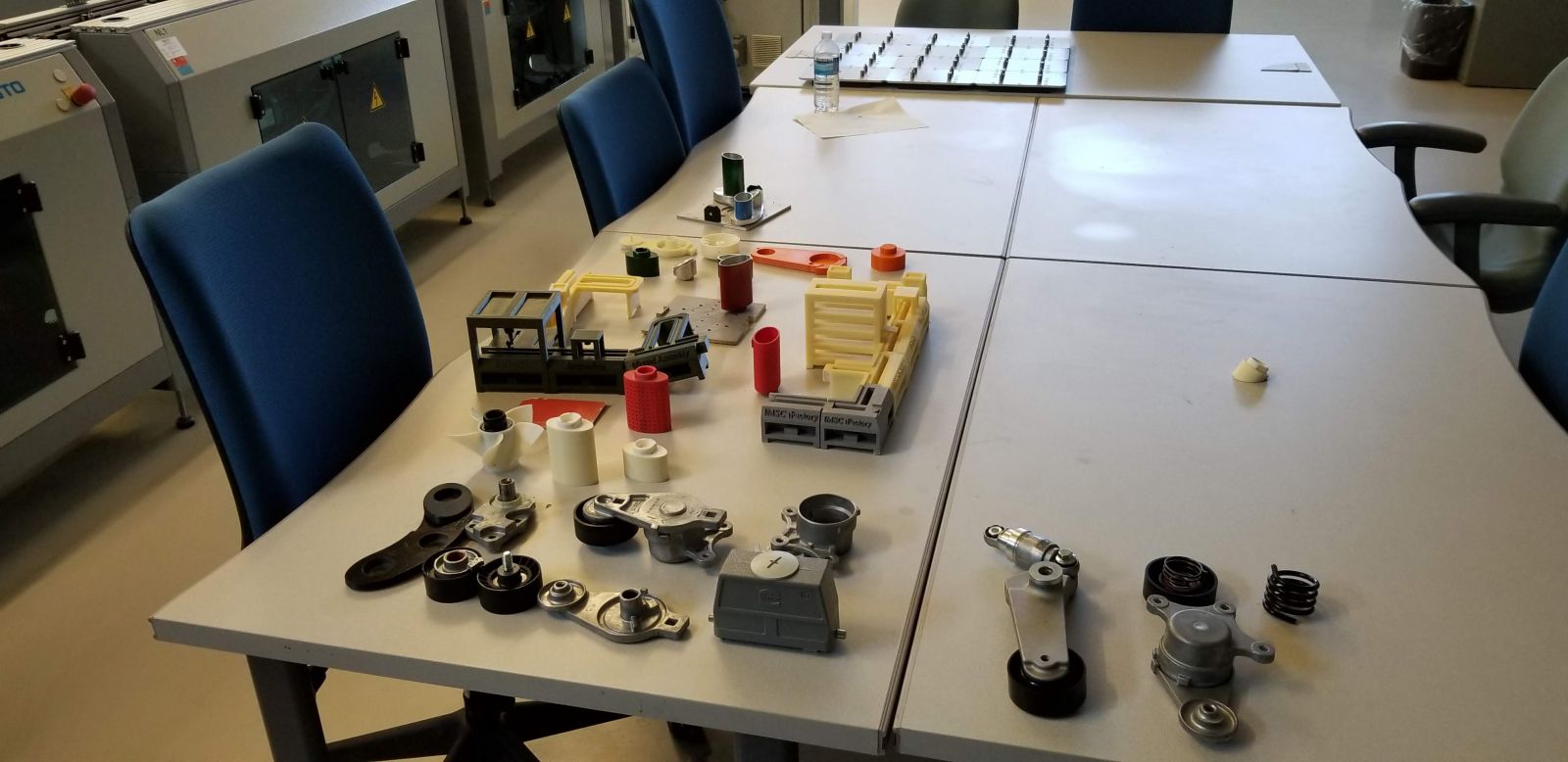 Examples of parts created using the fused deposition modeling machine