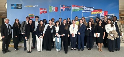 Students at NATO headquarters