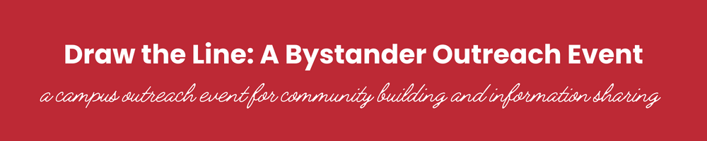 Draw the Line Campaign Outreach Event banner