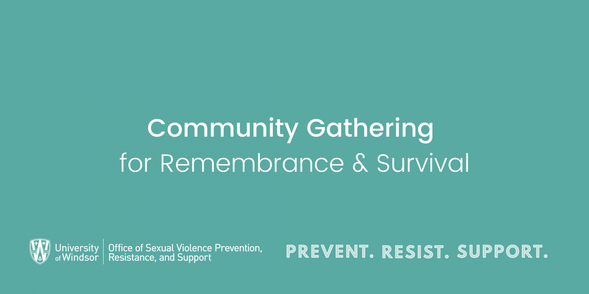 Community Gathering for Remembrance & Survival