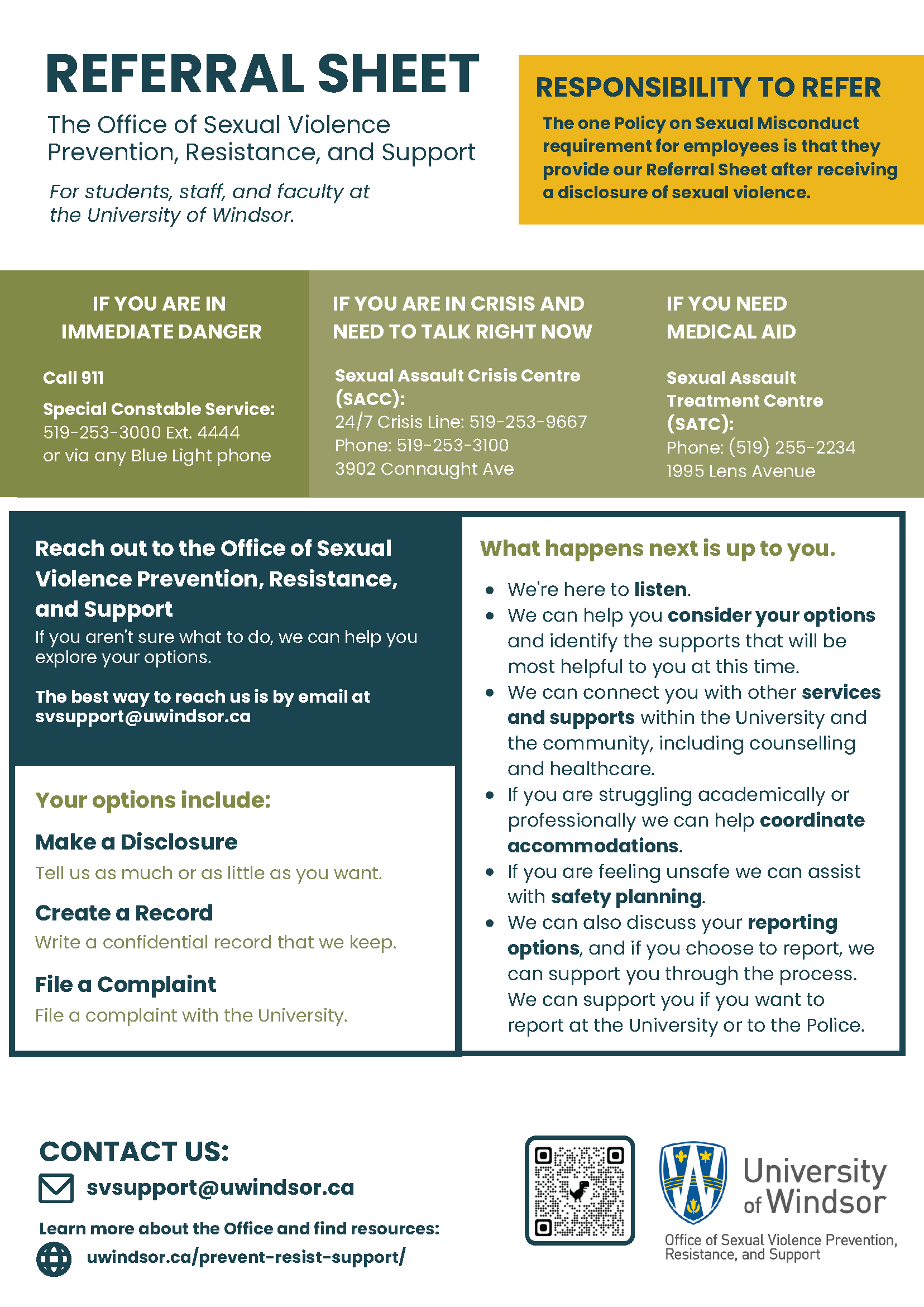 referral sheet