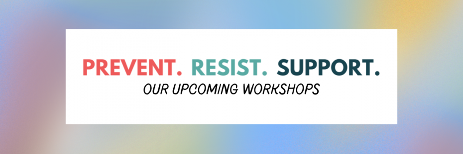 PRS Upcoming Workshops banner