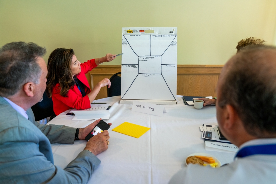 Members of the University of Windsor engage with mayors and chief administrative officers during the inaugural Mayors and CAOs Forum at the Univeristy of Windsor on May 24, 2023. 