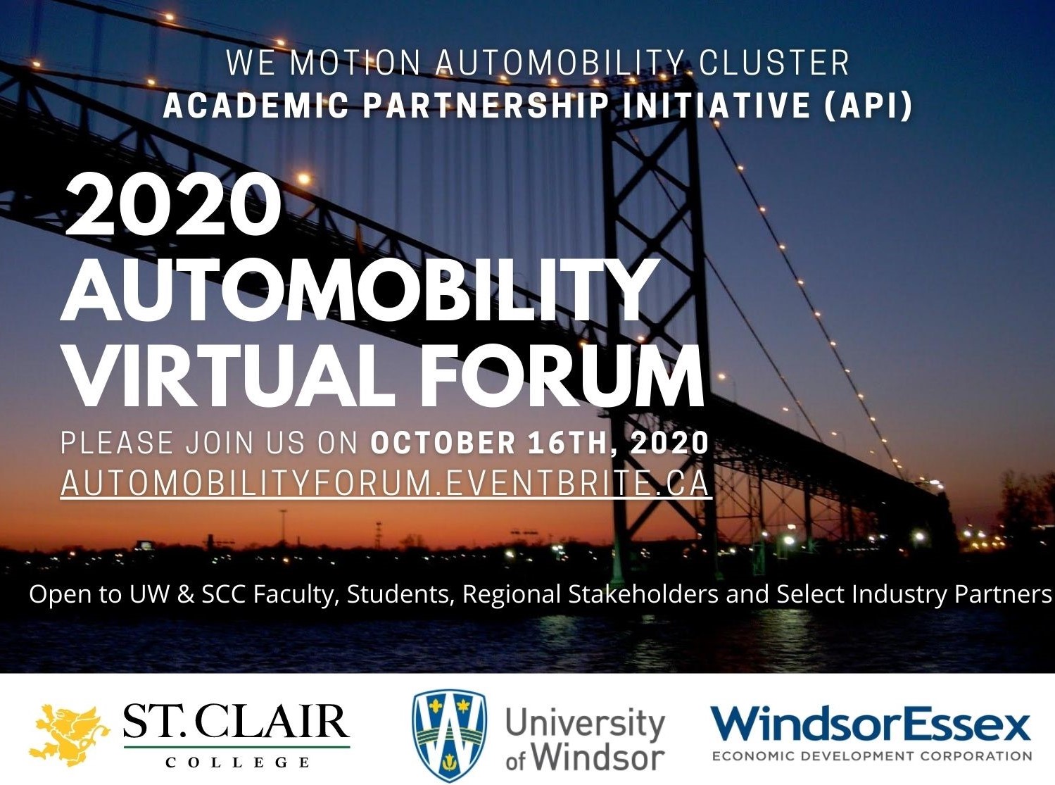 Automobility Virtual Forum Oct 16 2020 register at automobilityforum.eventbrite.ca