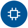 Processor chip icon