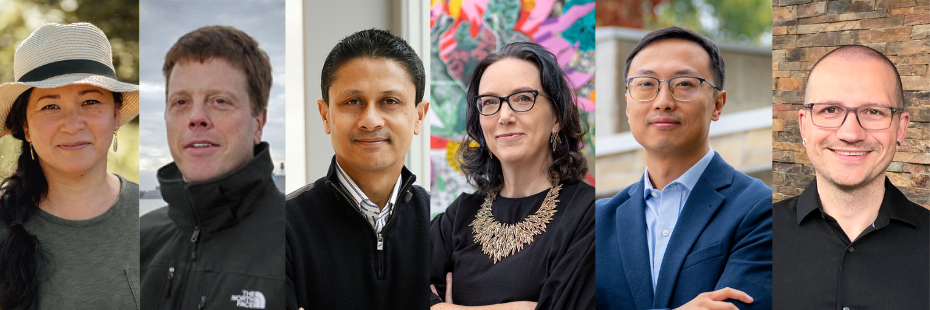 a blue bar with the words Research and Innovation