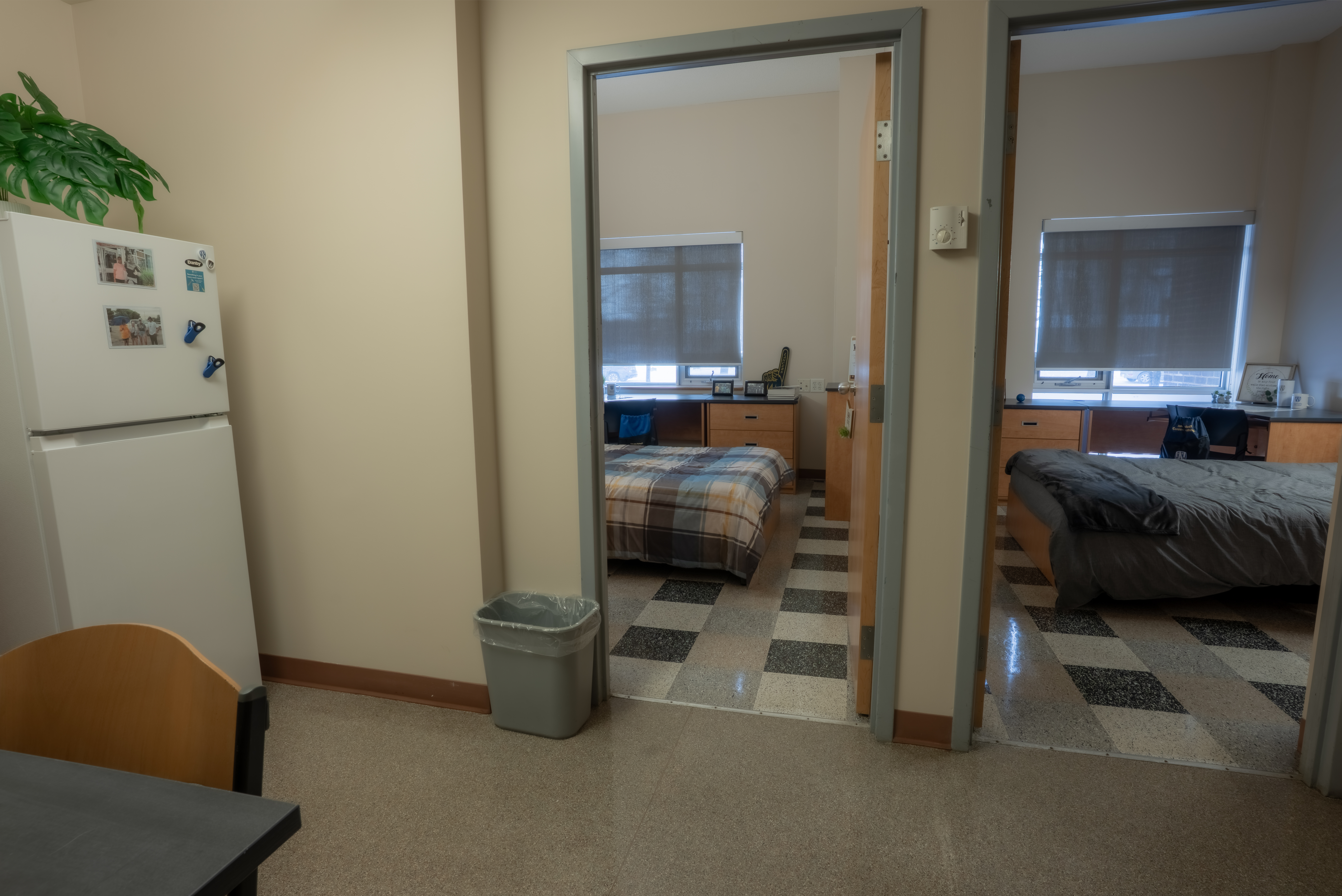 Entryway and kitchenette