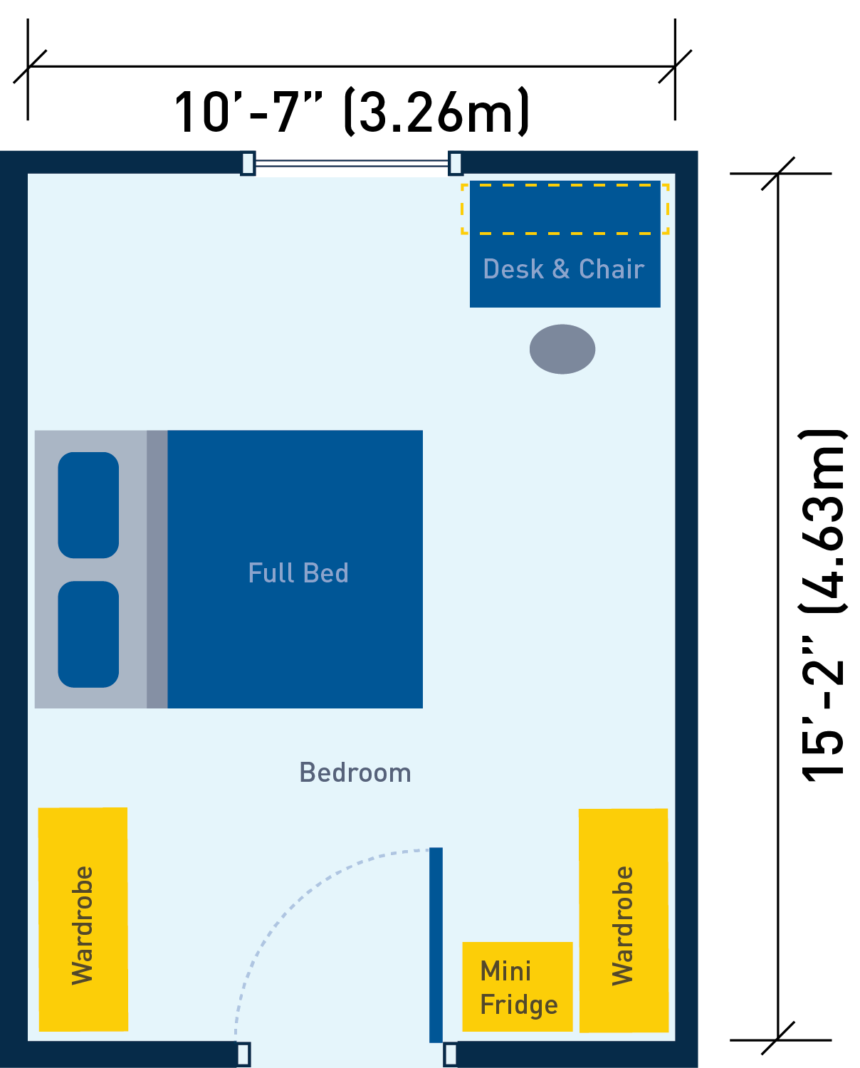 laurier single room layout