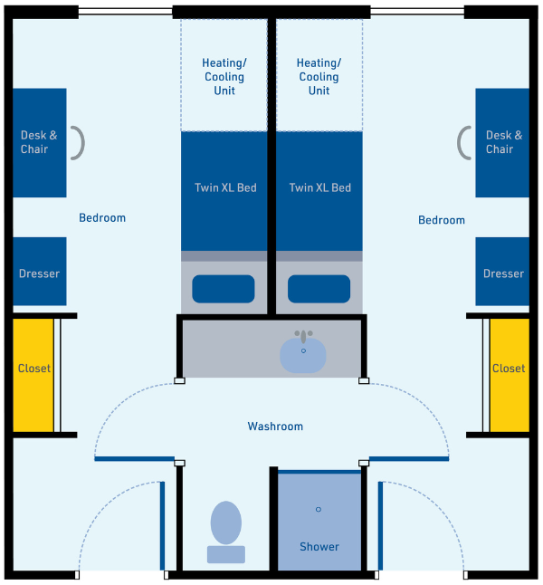 Rodzik Hall Room Layout