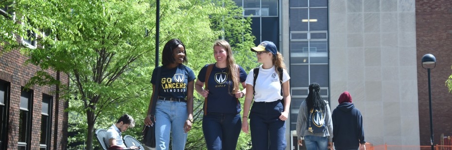 Group of students walking outside