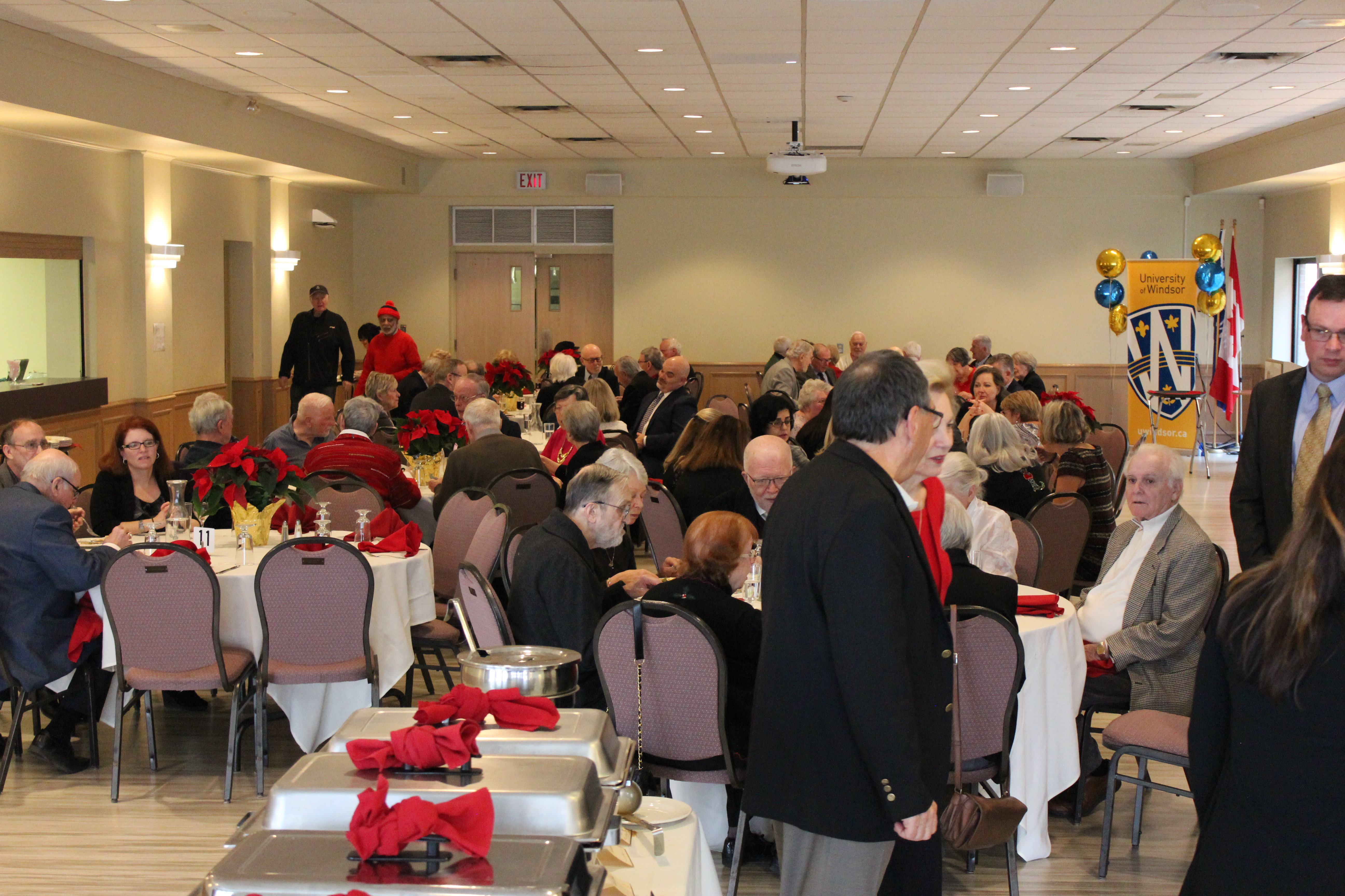 WURA Banquet Hall, Freed Ormon Centre showing people at dinner