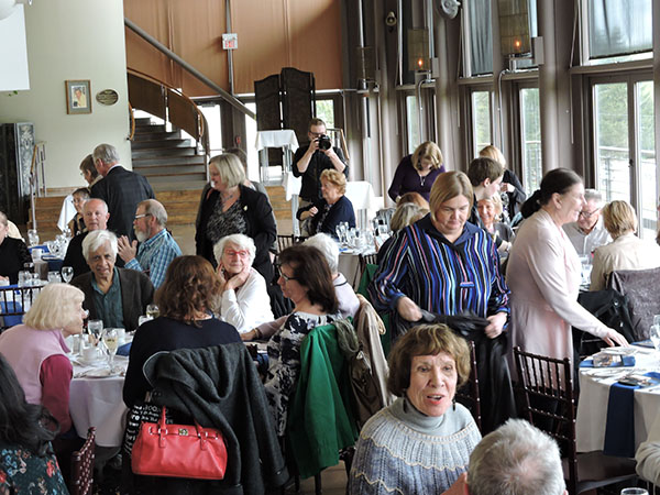 Crowd shot, attendees at luncheon that followed the performance.