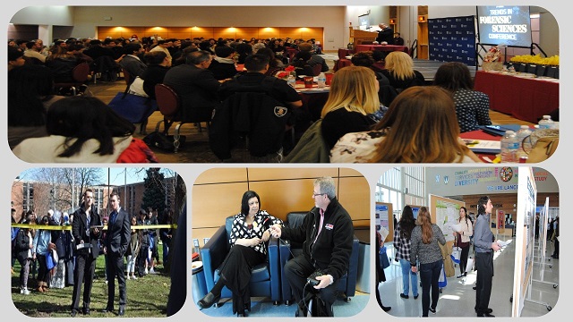 Collage of photos taken during previous TIFS Conferences