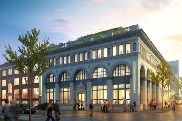 architects' rendering of the renovated Windsor Star building