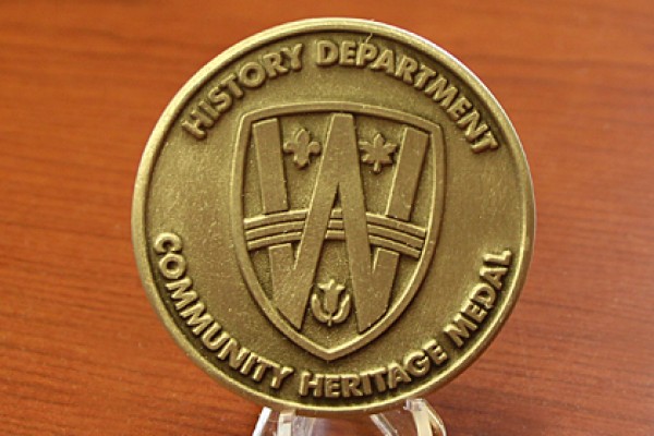 The 2015 UWindsor History Department Community Heritage Medal 