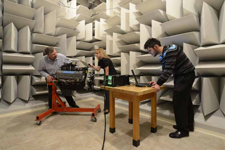 Colin Novak in anechoic chamber