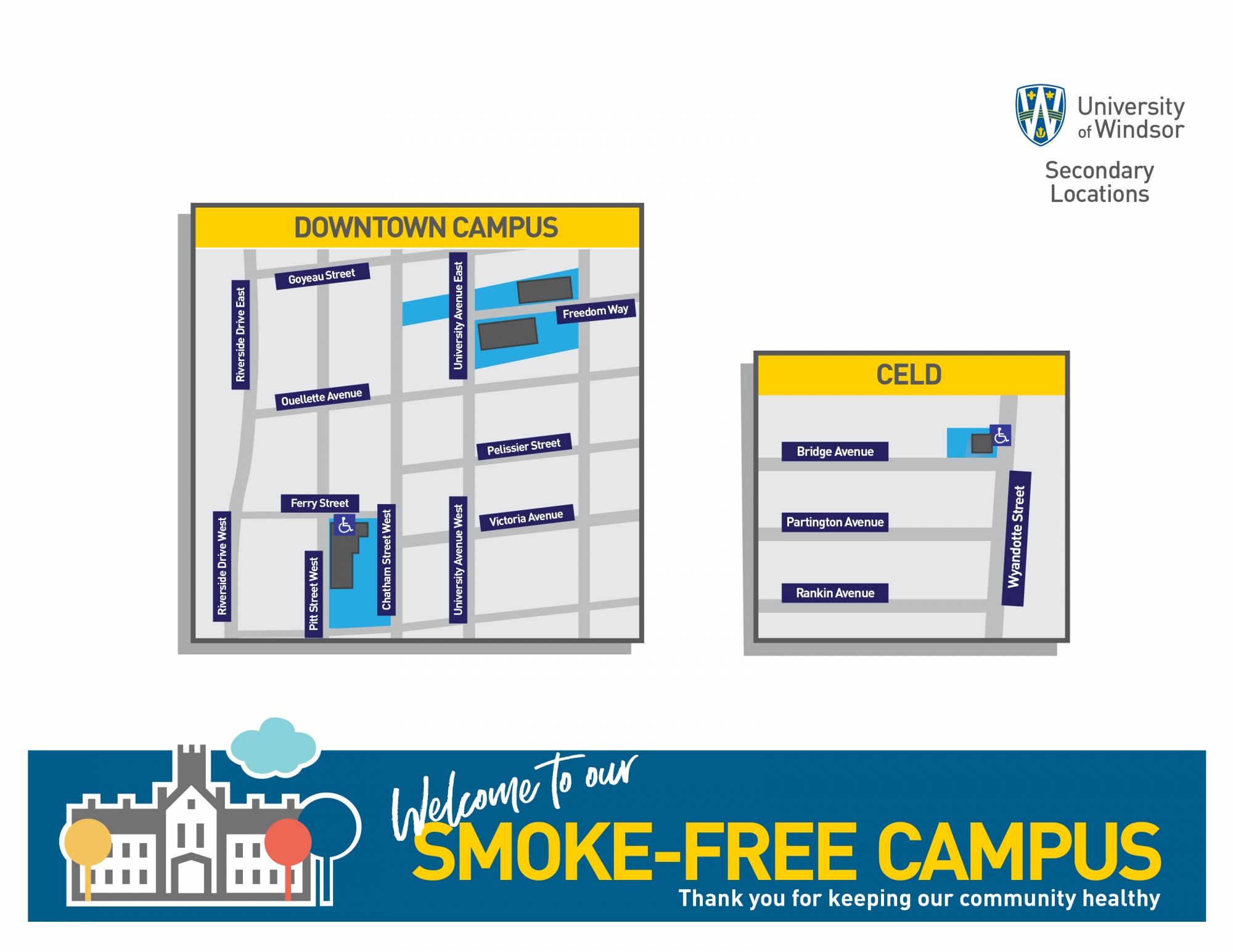 Campus Map Smoke-Free Zone