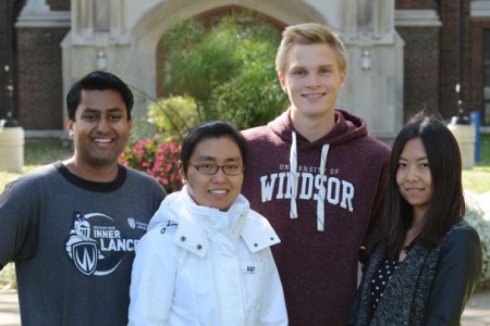 Students in front of Dillon Hall