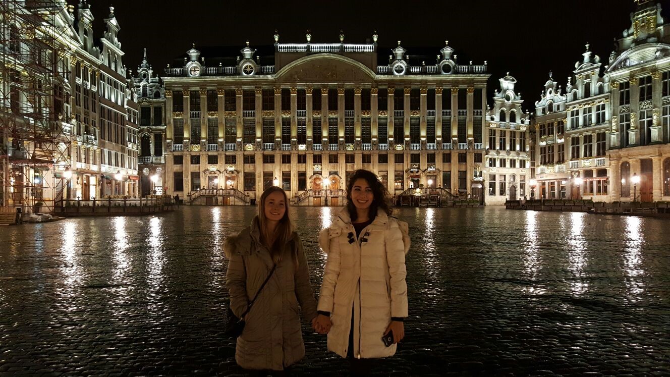 Kristen and Lubna in Brussels